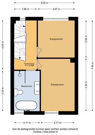 Floorplan - Colijnstraat 33, 3752 AP Bunschoten-Spakenburg